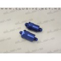 -6AN Anodized Blue Fuel Filter - NON Replaceable 30 Microm Filter